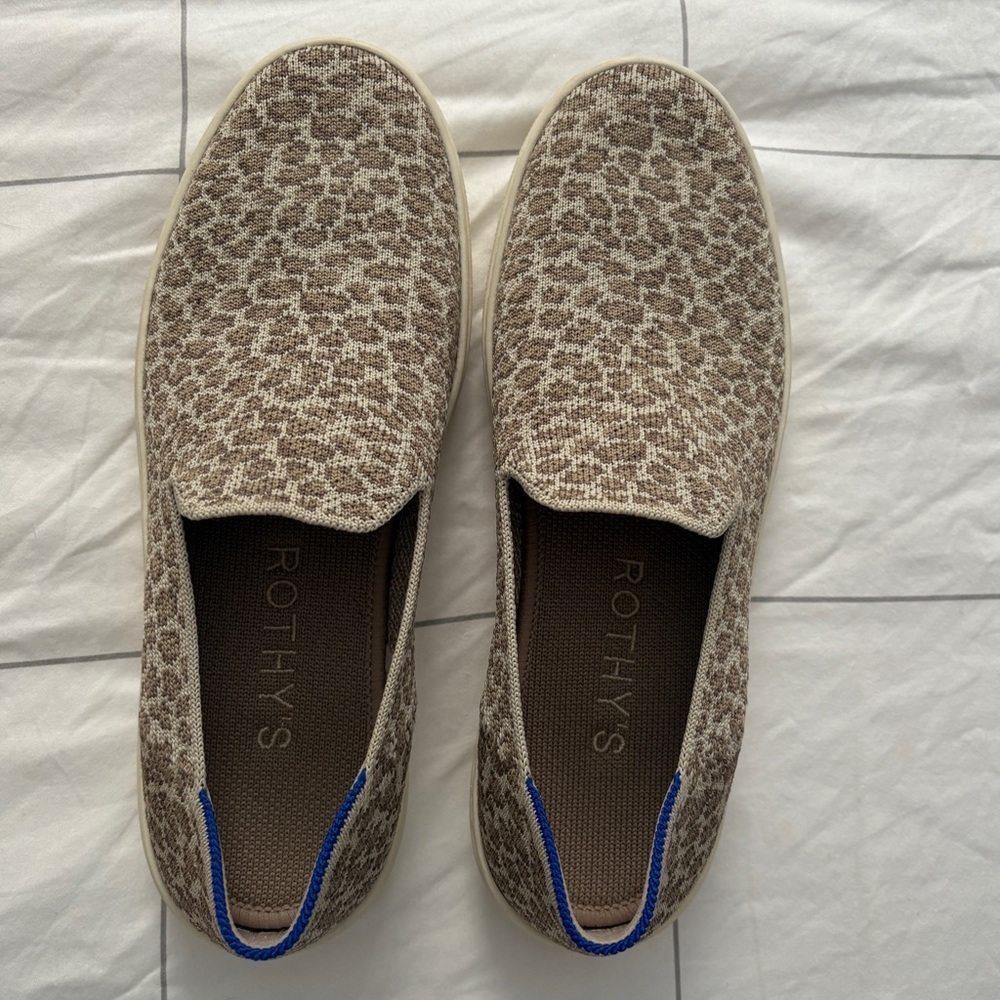 Rothy's Cheetah Pebble Spot Slip-On Loafers